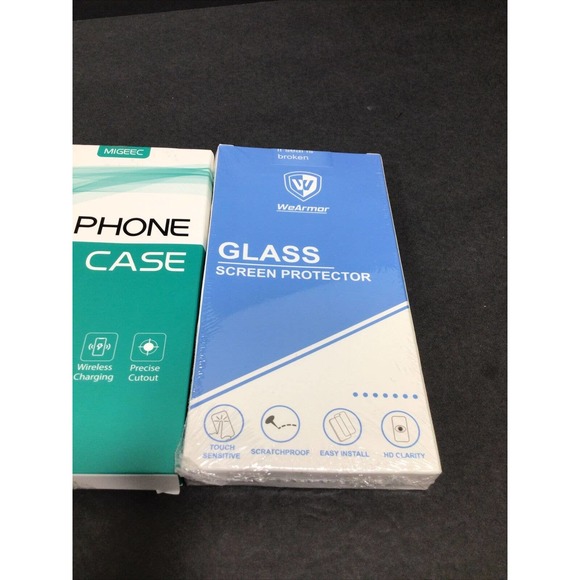 iphone 13 pro 6.1 and Glass screen protector 2pack 6.1 - Picture 4 of 12